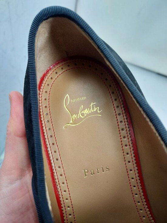 Christian Louboutin MENS Black Alpha Male Suede Oxford Shoe main image 4